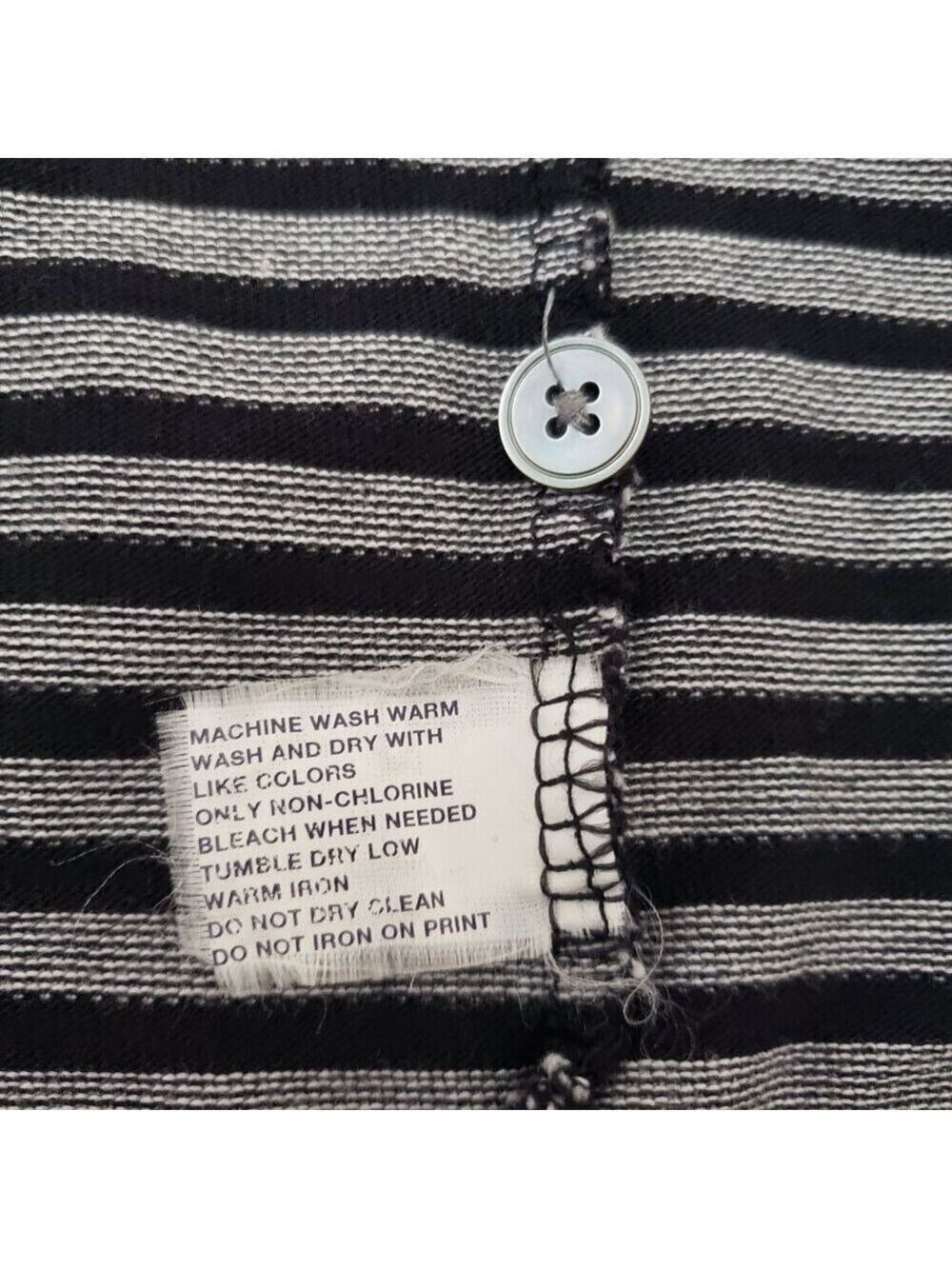GAP Men’s Classic Fit Striped Cotton Polo Shirt XL - Picture 8 of 9